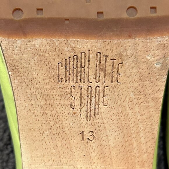 Charlotte Stone Martino "Acid Puff" Leather Clogs SZ 13 - Picture 9 of 9